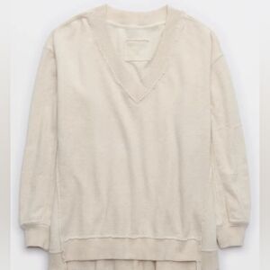 Aerie Vacay Every Day V Neck Sweatshirt